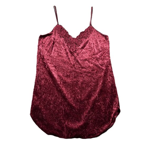 Secret Treasures Vintage Slip Dress Crushed Velvet Nightie Nightgown Large G265 - Picture 1 of 8
